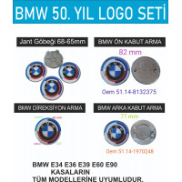 BMW 50.YIL LOGO SETİ E34 E36 E39 E46 E60 E90