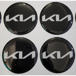 Kia Yeni Logo Plasto (damla) Yapıştırma Jant Göbeği 4'lü 56 mm