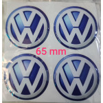 VW VOLKSWAGEN  Plasto (damla) Yapıştırma Jant Göbeği 4'lü 65 mm