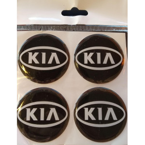 Kia Plasto (damla) Yapıştırma Jant Göbeği 4'lü 56 mm