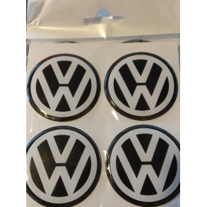 VW VOLKSWAGEN Plasto (damla) Yapıştırma Jant Göbeği 4'lü 90 mm