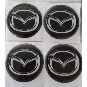 MAZDA Plasto (damla) Yapıştırma Jant Göbeği 4'lü 45 mm