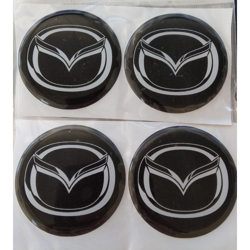 Mazda Plasto (damla) Yapıştırma Jant Göbeği 4'lü 50 mm