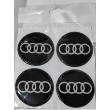 AUDİ Plasto (damla) Yapıştırma Jant Göbeği 4'lü 56 mm