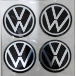 VW Metalize Plasto (damla) Yapıştırma Jant Göbeği 4'lü 56 mm