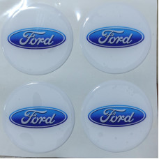 FORD Plasto (damla) Yapıştırma Jant Göbeği 4'lü 50 mm