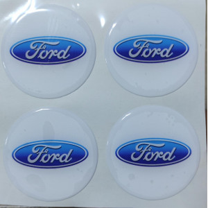 FORD Plasto (damla) Yapıştırma Jant Göbeği 4'lü 50 mm