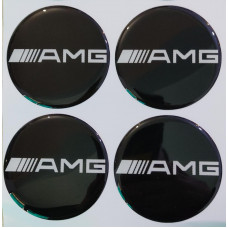 AMG Plasto (damla) Yapıştırma Jant Göbeği 4'lü 75 mm