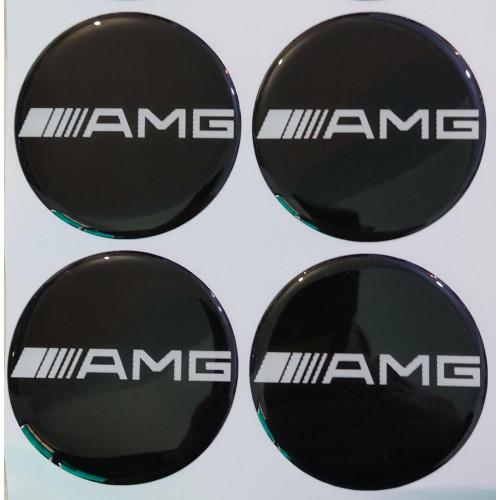 AMG Plasto (damla) Yapıştırma Jant Göbeği 4'lü 75 mm