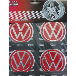 Vw Volkswagen Alüminyum Yapıştırma Jant Göbeği 4'lü 60mm