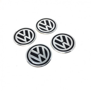 Volkswagen Alüminyum Yapıştırma Jant Göbeği 4'lü 60mm 