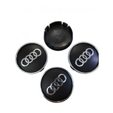 Audi Kabartma Geçme Jant Göbeği 4'lü 60mm-55mm