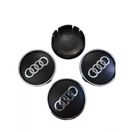 Audi Kabartma Geçme Jant Göbeği 4'lü 60mm-55mm