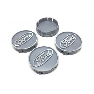 FORD Gri Kabartma Geçme Jant Göbeği 4'lü 60mm-55mm