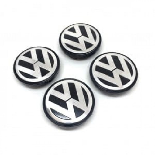 Volkswagen Metal Geçme Jant Göbeği Siyah 4'lü 55/65mm 5C0 601 171