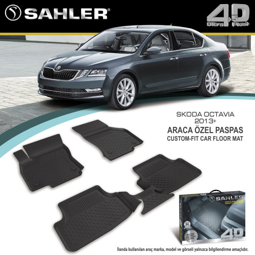 Skoda Octavia 2013+   4.5D Araca özel Paspas (ücretsiz Kargo)