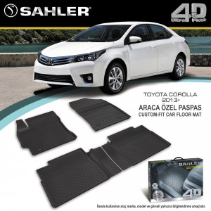Toyota Corolla 2013+   4.5D Araca özel Paspas (ücretsiz Kargo)